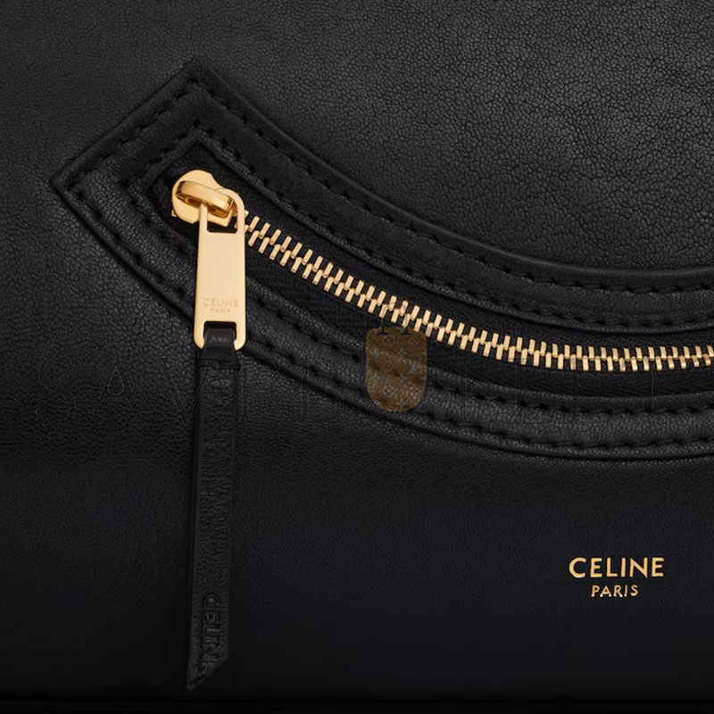 CELINE MEDIUM SMILING NEW LUGGAGE IN SUPPLE SHINY LAMBSKIN 123693GW2.38NO (36*22*16cm)